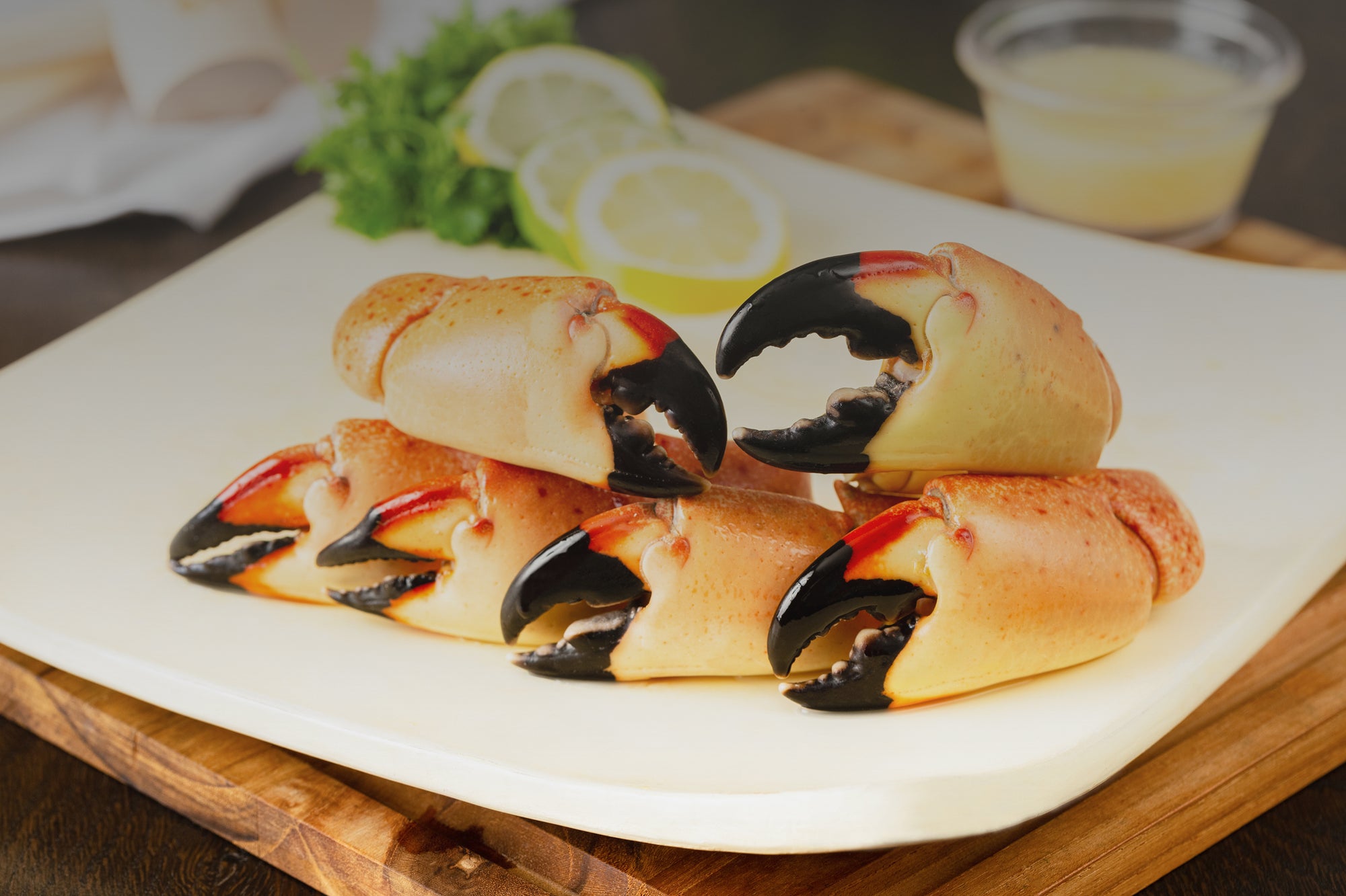 Buy Stone Crabs by the claw from Florida or order Stone Crabs Meals fresh never frozen