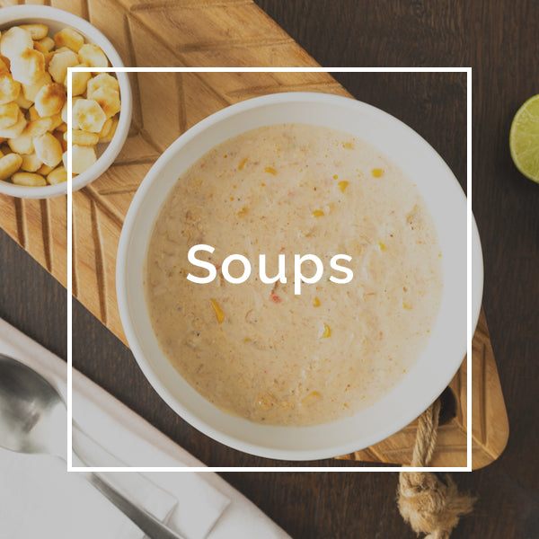 Order online gourmet seafood soup delivery in Miami, Fort Lauderdale and Palm Beach. Gourmet Crab Maryland Chowder and Gourmet Crab & Corn Chowder soups delivered right to your door.